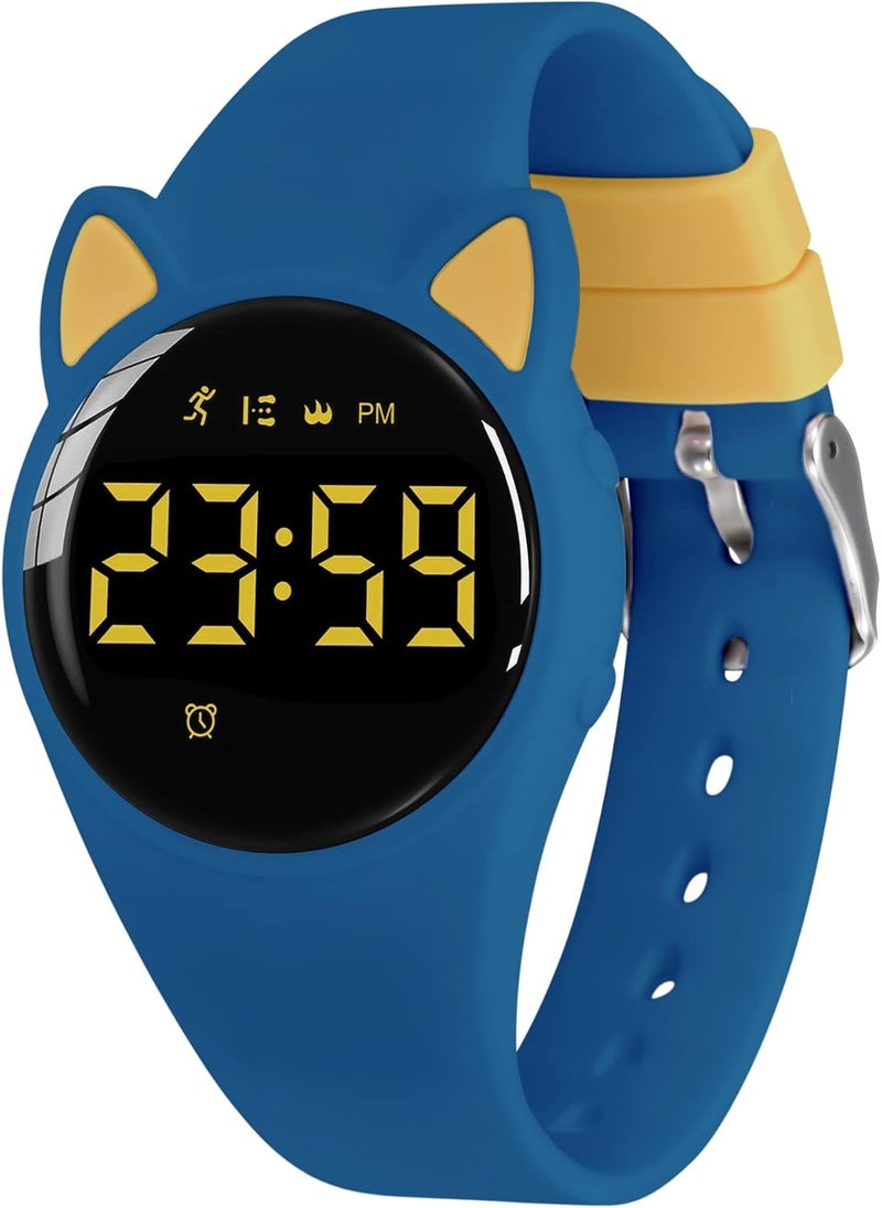 A ALPS Kids Watches for Girls Boys Digital Sport Watch with Step Counter Pedometer Vibration Alarm Clock, No App Waterproof Fitness Tracker Kids Watch Boys Girls Teens Students Ages 5-16 - Image 1